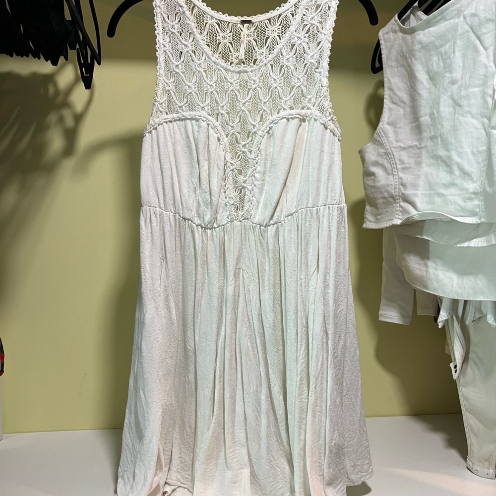 Free People Fiesta White Lace Dress Size Small